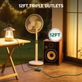 thumbnail image 4 of DEWENWILS 12 ft Outdoor Extension Cord with Multiple 3 Outlets 3 Prong 16 AWG SJTW for Outside Green Color, 4 of 7