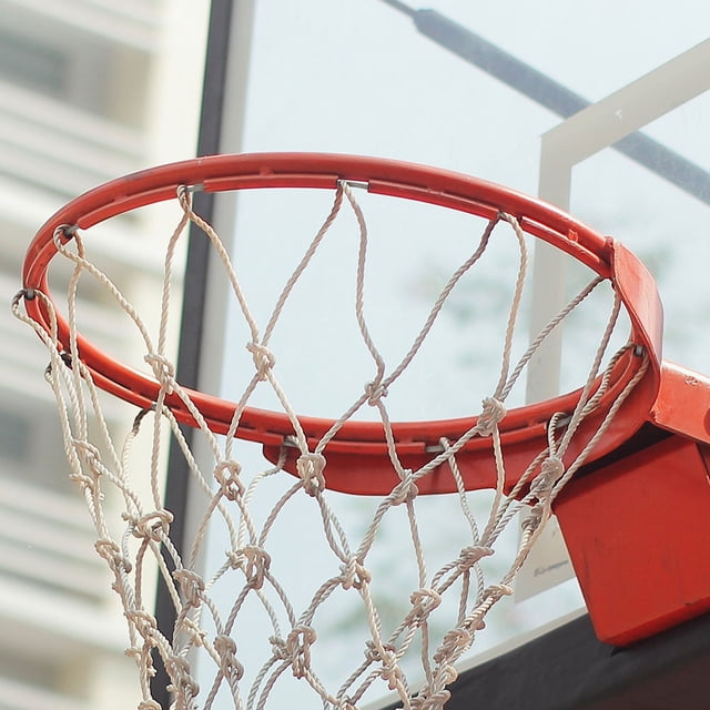 HONMEET 2Pcs Performance Sports Basketball Net String in Grey Steel Wire for Enhanced Game Stability