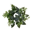 thumbnail image 6 of deevoka 3xCandle Rings Desk Eucalyptus Leaves Wreath for Wedding Living Room Festivals, 6 of 9