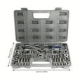 thumbnail image 3 of HLONK 40pcs Tap And Die Set  M3-M12 Screw Nut Tap And Die Set  Hand Tools With Wrenches Pitch Gauge  Threading Tool Set For Cutting External And Internal Threads Machining With Adjustable, 3 of 5