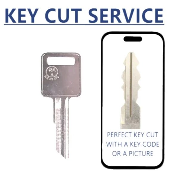 KEY CUT   RA4 Blank Key For AMC Freightliner International Trucks 1990-2004