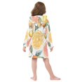 thumbnail image 7 of FORMRS Niños Bathrobe Unisex Hooded Robe Soft Plush Pajamas Sleepwear, Size 2-3T, Candy Lemon Slices, 7 of 7