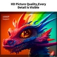 thumbnail image 6 of Mini Projector, Supporting 1080P High Definition Resolution, Portable Projector Screen with Projector Stand, Automatic Vertical Trapezoidal Correction,Equipped with WiFi and Bluetooth Functions,Blue, 6 of 8