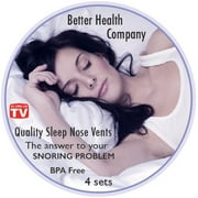 Angle View: Quality Sleep Nose Vents -Set of 4 - Less Snoring - Better Breathing - Free Travel Case - 4 Sets