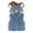 Blue, variant on Girls Fashion Jacket for Girls Baby Unisex Cotton Solid Autumn Solid Cute Warm Hooded Vest Coat Clothes