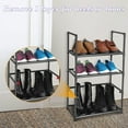 thumbnail image 5 of TopLLC Shoe Rack, Shoe Rack Organizer Dirt Proof Storage Rack Dormitory Iron Shoe Cabinet Multi-layer Non-woven Fabric Door Home Shoe Rack Shoe rack, 5 of 5