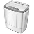 thumbnail image 1 of Gymax Compact Mini Twin Tub 8lbs Washing Machine Washer Spinner, 1 of 10