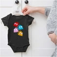 thumbnail image 5 of PACMAN Arcade Game Pixelated Ghosts Romper Boys or Girls Infant Baby Brisco Brands NB, 5 of 6