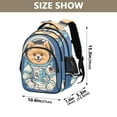 thumbnail image 3 of ALAZA Puppy Dog Astronaut School Backpack Elementary Bag Bookbag Travel Rucksack, 3 of 6
