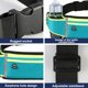 thumbnail image 3 of Riñonera con bolsa de hidratación y botella de agua para correr, riñonera reflectante, azul, 3 of 5