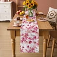 thumbnail image 2 of Pink Flowers Table Runner 72 Inches, Spring Botanical Budding Floral Branches Bed Runner Dresser Scarves Tabletop for Indoor Outdoor Parties/Ceremony/Banquet, 14" x 72", 2 of 9