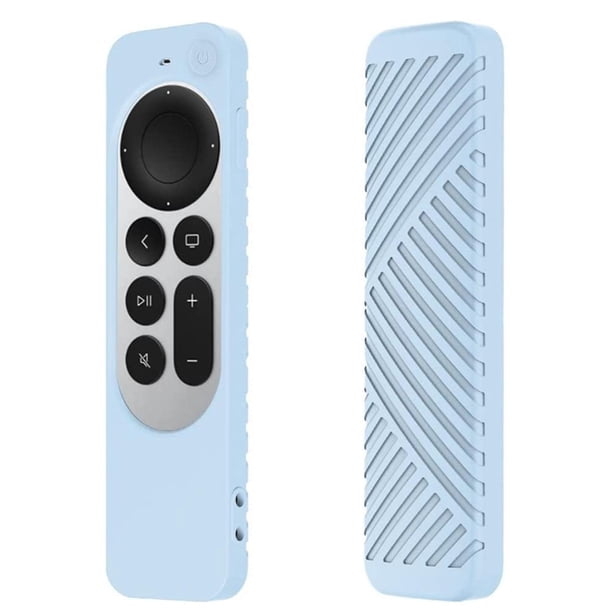 Funda De Silicona A Prueba De Golpes Para Control Remoto Compatible Con Apple Tv 2021 4K, Accesorios De Control Remoto, Funda Protectora Antideslizante A Rayas Eigraketly EL017801-01