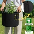 thumbnail image 7 of PHYEX 12-Pack 10 Gallon Black Grow Bags, Aeration Fabric Pots with Durable Handles, Come with 12 Pcs Plant Labels, 7 of 7