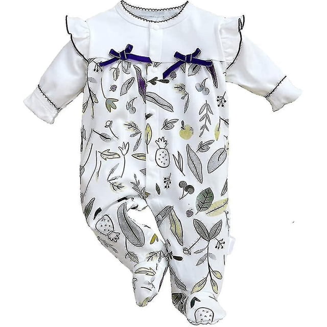 Mono de algodón para bebé niña y niño recién nacido, mono largo de Eeve