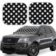 thumbnail image 1 of Balery Black and White Polka Dot Parasol para parabrisas de coche de 2 piezas | Parasol plegable para parabrisas delantero de coche para la mayoría de sedanes-Small, 1 of 6