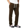thumbnail image 3 of Ma Croix Mens Fuzzy Pants Solid Plush Fleece Jogger Sweatpants with Pockets, 3 of 8