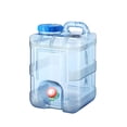 thumbnail image 1 of Naiovety Cubo de agua para coche, PC de conducción, grifo de contenedor de tanque grueso para Picnic, senderismo, Camping, suministros de Kits de desorden para acampar 10L+tubo, 1 of 6
