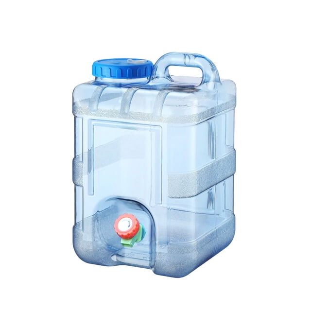 Naiovety Cubo de agua para coche, PC de conducción, grifo de contenedor de tanque grueso para Picnic, senderismo, Camping, suministros de Kits de desorden para acampar 10L+tubo