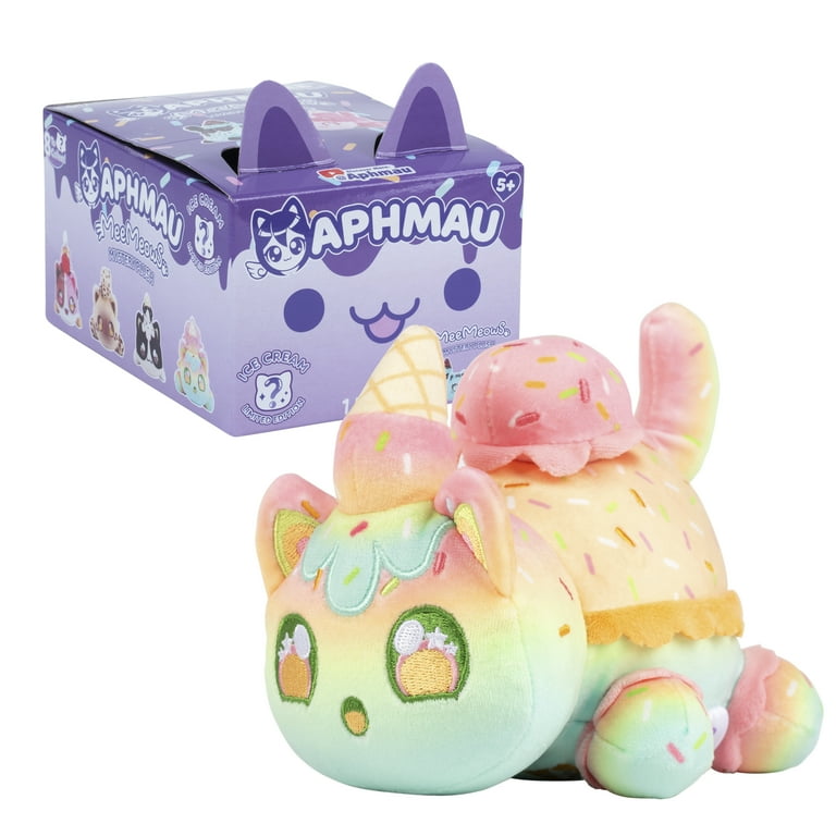 Aphmau 6 in MeeMeow Mystery Plush Toy – Ice Cream; Blind Box, 1 of
