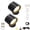 Black 2PCS, variant on Lights, Smart Lights, Landscape Lights Double-Sided Glow Right Light, 360°Rotation Magnetic Installation White 2PCS