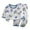 White d, variant on DAETIROS Baby Boys Pajamas Sets-Soft Cotton Graphic Long Sleeve Shirt and Snug Fit Pants Baby Boys Summer Sleepwear Clothes White Size 12 Months