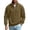ZZ Khaki, variant on Bovxnpu Long Sleeve Shirts for Men Pullover Tee, Men's Long Sleeve Knit Zip Up Trendy Casual Casual Comfy Tops