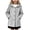 Light Gray, variant on Mnyotv Little Girls Hooded Trench Coats Fall Winter Outwear Jackets Button Down Long Sleeve Overcoat with Pockets Size 8-9 Years