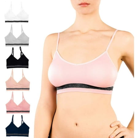 Alyce Ives Intimates Women’s Sports Bra  Seamless  L  6 Pack