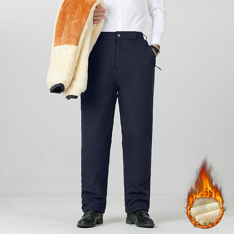 fleece lined dress pants for men KEY Apparel Fleece Lined Shield Flex Pant | Khaki
