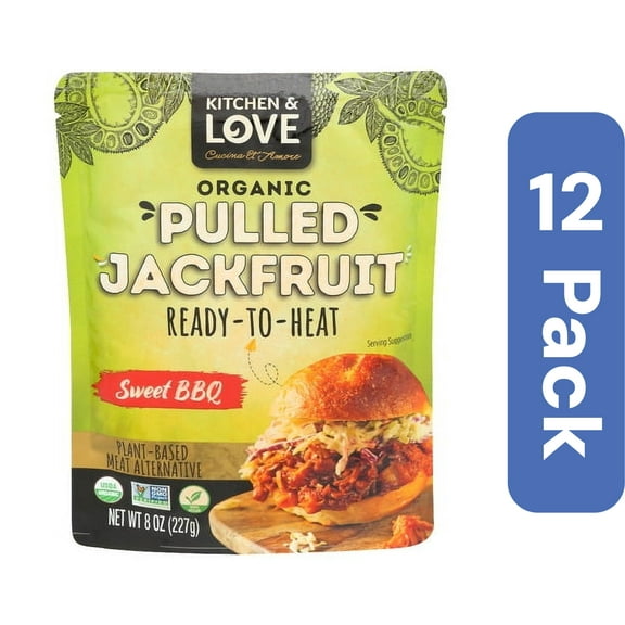 Kitchen And Love Jackfruit Meal Sweet Barbecue Pork 8 oz (Pack Of 12)