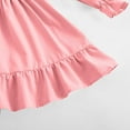 thumbnail image 6 of Girls Long Sleeve Dress Fashion Square Neck Casual A Line Dresses Vacation Beach Sundress for Girls Size 4-13, 6 of 7