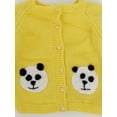 thumbnail image 3 of Woonie Handmade Full Sleeves Panda Face Detailing Sweater For Kids-Yellow, 3 of 3