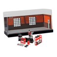 thumbnail image 2 of Vitrina para maquetas de coches,Vitrina de estacionamiento a escala 1/64 Modelo de coche,Escena de taller de reparación de automóviles en el estacionamiento con figuras,Vitrina de ruedas, 2 of 9