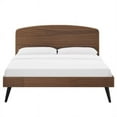 thumbnail image 4 of Modway Bronwen Lit Plateforme Grand en Bois de Caoutchouc et MDF en Noyer, 4 of 6
