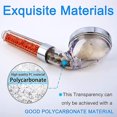 thumbnail image 2 of Shower head - with filter - High Pressure - Water saving - Removable - Negative ions - Pressurized shower head - Hand shower - Rain shower - for Bette, 2 of 5