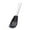 Black, variant on Multifunctional Silicone Kitchen Spoon and Slotted Strainer Utensil Set for Sauteing Frying Serving with Heat Flexible Head
