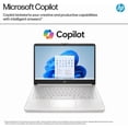 thumbnail image 4 of HP 14 Inch Student Business Laptop, Intel N150 CPU, 4GB RAM, 128GB UFS, Copilot AI, Windows 11 S, Silver, with Accessory, 4 of 8