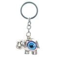 thumbnail image 2 of Noref Devil's Eye Keychain,Blue Eyes Keychain Elephant Turkish Style Alloy Colored Glaze Pendant For Ladies Bag Car Interior,Evil's Eye Keychain, 2 of 8