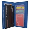 thumbnail image 2 of Brand New Hand Crafted Genuine Soft Leather Checkbook Cover simple-156 (Premium Royal Blue), 2 of 6