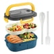 thumbnail image 1 of Fiambrera para Adultos Bento Box, Fiambrera de Doble Capa de 1200ML con Cuchara y Tenedor, Contenedores de Alimentos de Alta Capacidad, una Prueba de Fugas, 1 of 8