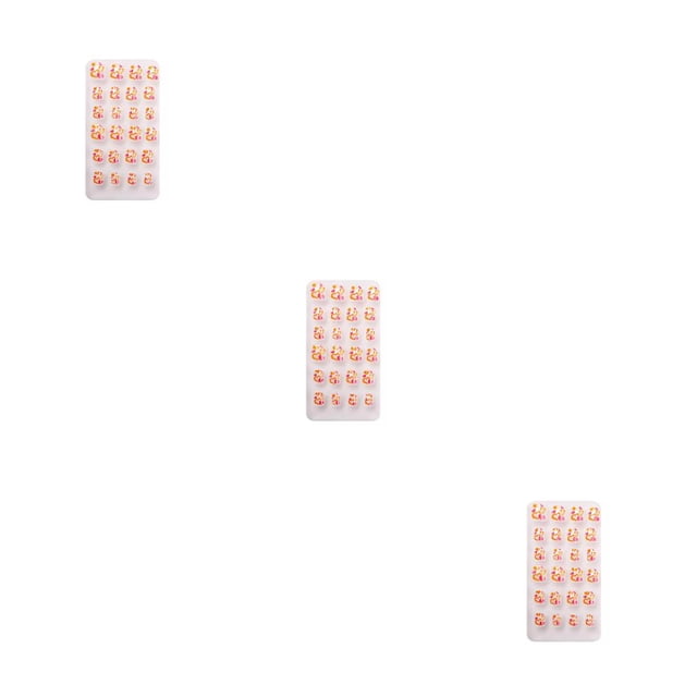 Juego de Tiras de Uñas Qarigey Decoración de Dedos de los Pies Uñas Postizas para Niños PNT-16-15