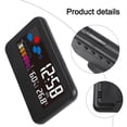 thumbnail image 2 of Adjustable Brightness Night Light Desktop Clock Temperature Humidity Monitor Adjustable Night Light Battery-Operated Clock, 2 of 9