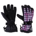 thumbnail image 2 of Mujeres Deportes de invierno Cálido Impermeable Esquí Moto Guantes Plaid pequeño M Zulema Guantes de nieve para esquí, 2 of 8