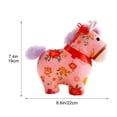 thumbnail image 3 of Adorno de Peluche del Año del Caballo 2026 – Figura de Animal de Peluche Suave Rojo y Dorado con Bordado, Lazo Colgante para Coche, Escritorio o Hogar, Regalo Decorativo para el Año Nuevo Chino, 3 of 6