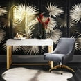 thumbnail image 2 of TOV Furniture Beatrix Black Velvet Office Swivel Chair with Gold Steel Base, 2 of 11
