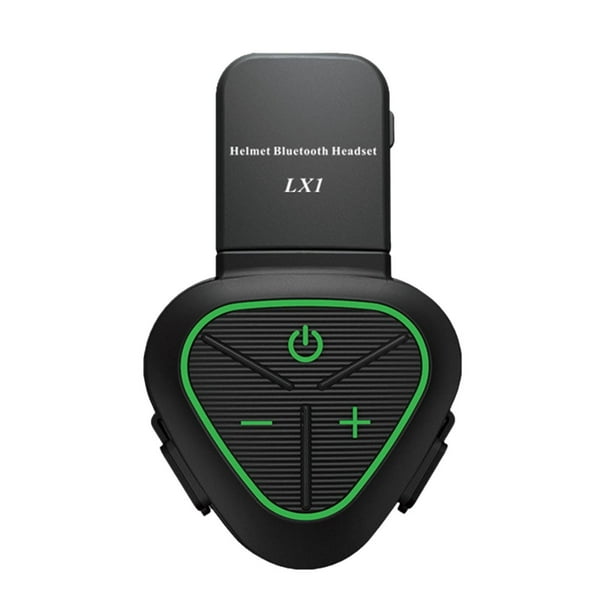 Auriculares Bluetooth para motocicleta con sistema de comunicación por intercomunicador Verde
