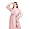 thumbnail image 4 of Vestido elegante de manga larga Roman Fashion /Tallas Extras, 2009 (Mauve) rosa 38, 4 of 6