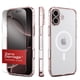 thumbnail image 1 of Funda para iPhone 16 ZERODAMAGE SAHARA Transparente Oro Rosa, 1 of 7