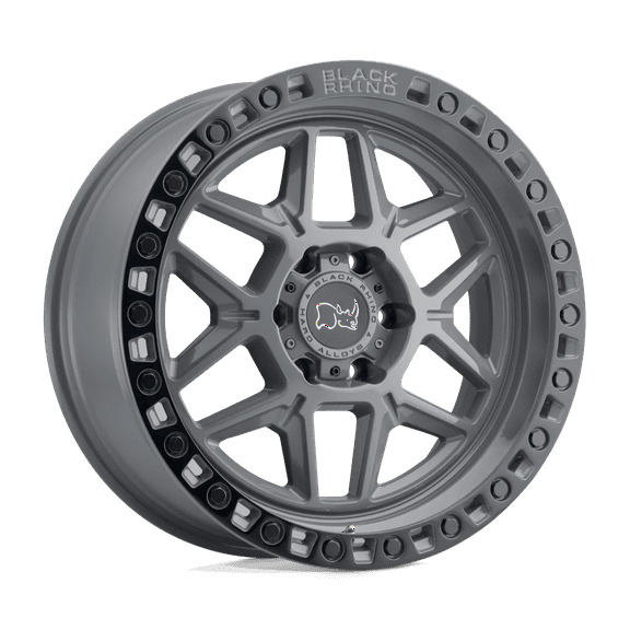 Black Rhino Kelso 17X9 5X127 -18Et 112.1Cb Battleship Gray W/ Black Ring Wheel