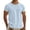 AB1450 Blue1, variant on Mens T-Shirts Solid Color Short Sleeve Crew Neck Tops Breathable Comfortable Man Summer Vacation Party Outfits Coffee Size Xxxl